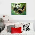 thumbnail image 5 of Nawypu  Canvas Print Wall Art,Cute Baby Panda Modern Gallery Wall Decor Print Gift Wall Living Room Bedroom Home Party Decoration Painting, 5 of 6