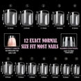 thumbnail image 5 of SINBEE Extra Short Square Nail Tips, 240pcs Soft Gel Full Cover Half Matte Acrylic Nails Tips, 12 Sizes Pre-Shaped Short Square Press on Nails False Clear Square Nail Tips for Nail Extension DIY Salon, 5 of 7