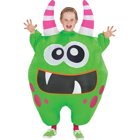 Green Inflate Scareblown Child Halloween Costume