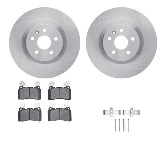 Dynamic Friction Company Front Brake Rotors with 5000 Advanced Brake Pads includes Hardware 6512-45130