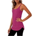 thumbnail image 5 of Staron Spring Summer Women's Tops Strappy Sporty Adjustable Buckle Loose Casual Vacation Party Tank Top, Hot Pink XL, 5 of 6