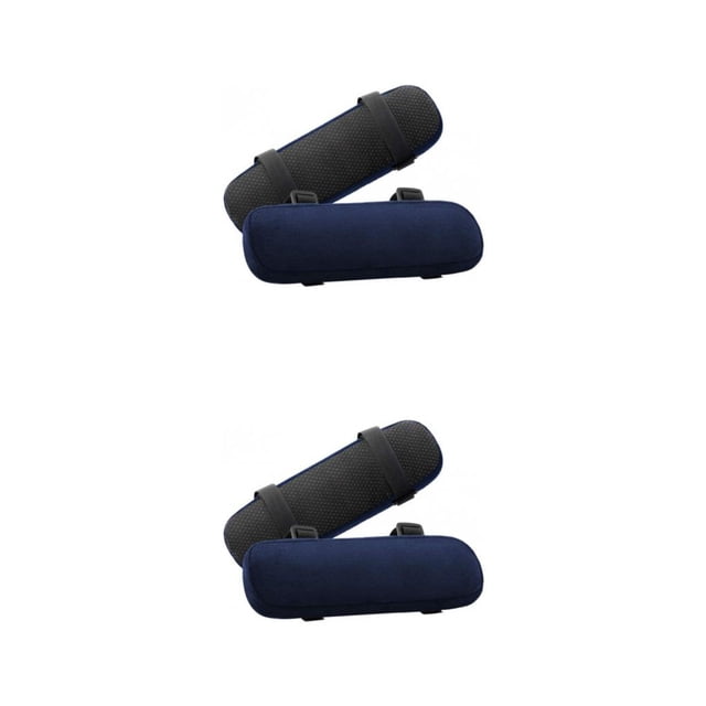 Riwesomey 1 par de reposabrazos de silla de oficina, taburete de ordenador extraíble ajustable portátil, soporte para brazo, cojín, accesorio Type2 NO2