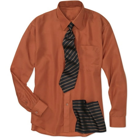 Big Men's Shirt, Tie and Handkerchief Box Set, Size 2 XL