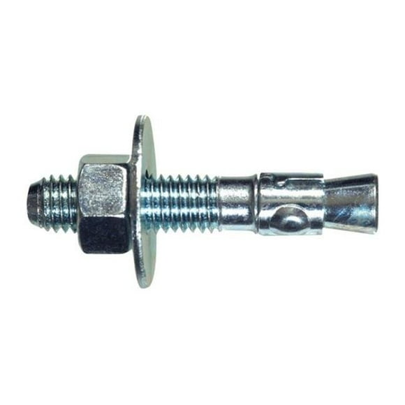 371946 0.625 x 3.5 in. Zinc-Plated Steel Wedge Anchor Box of 10