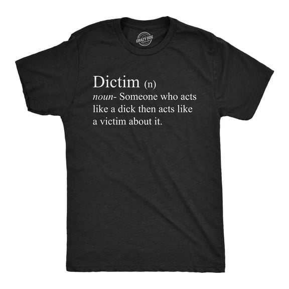 Mens Funny T Shirts Dictim Definition Sarcastic Graphic Novelty Tee for Men Graphic Tees