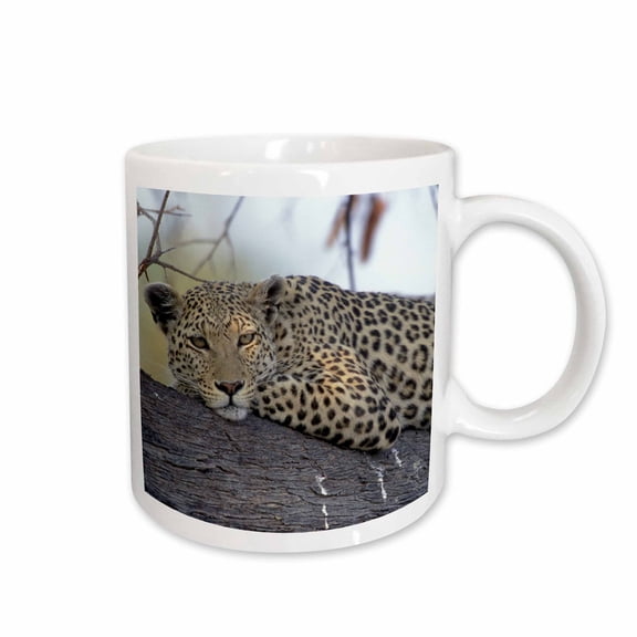 3drose, Botswana, Moremi Game Reserve, Leopard -af05 Pso0136 - Paul Souders, 11oz Mug