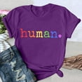 thumbnail image 3 of TYGHBN Women's Stylish Printed Crew Neck T Shirt Summer Casual Tops for Women Space T Shirt Ling Sleeve Shirt Short Sleeve Athletic Top Casual V Neck Women Women's Layering Tees Lightweight Workout, 3 of 4