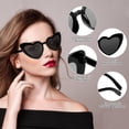thumbnail image 4 of 10 Pares lentes para fiesta, Lentes en Forma de Corazon Vintage Heart Sunglasses,Rojo, 4 of 9