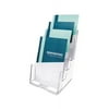 4-Compartment DocuHolder Booklet Size, 6.88w x 6.25d x 10h, Clear