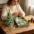 thumbnail image 5 of Neoargh Beaded Christmas Tree DIY Kit, Colorful Pearl Beaded Tree, Handmade Tabletop Decor with Sparkling Crystal Beads, Tree Topper Star for Surprise & Gift, 5 of 9
