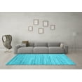 thumbnail image 3 of Ahgly Company Indoor Square Abstract Light Blue Contemporary Area Rugs, 4' Square, 3 of 4