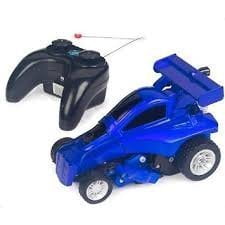 blue hat transforming robot