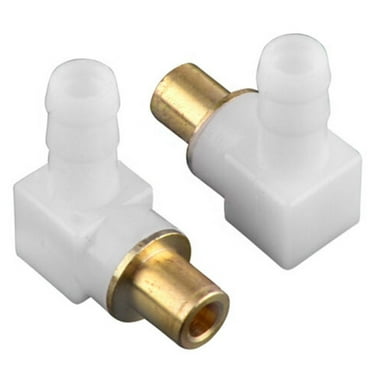 2Pcs Fuel Elbow Connector Hose For 1/4" Line Replace 692317 493496 494451