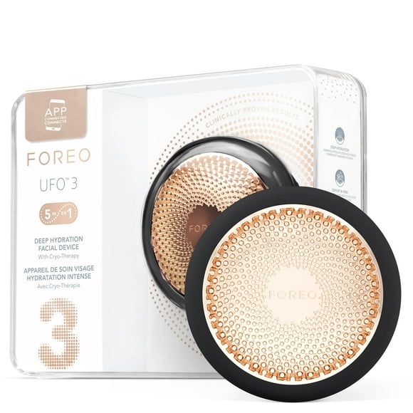 Crema hidratante facial profunda Facial Spa FOREO UFO 3 con 5 en 1, color negro