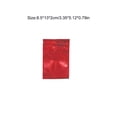 thumbnail image 3 of 100 Pcs Sacs en Aluminium Étanches pour Cosmétiques, Rouge 8.5x13cm, 3 of 8
