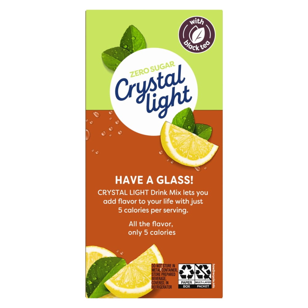 Crystal Light Zero Sugar Sweet Tea Drink Mix Packets 6 ct - 5 Pack