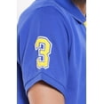 thumbnail image 5 of U.S. Polo Assn. Mens Slim Fit Short Sleeve Polo Shirt with Applique, Cobalt Blue/Yellow, Medium, 5 of 7
