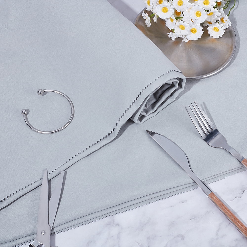 Velvet Silver Polishing Cloth Jewelry Cleaning Cloth Sterling Silver Anti-Cleaner Rectangle Light Grey 200x150x0.04cm