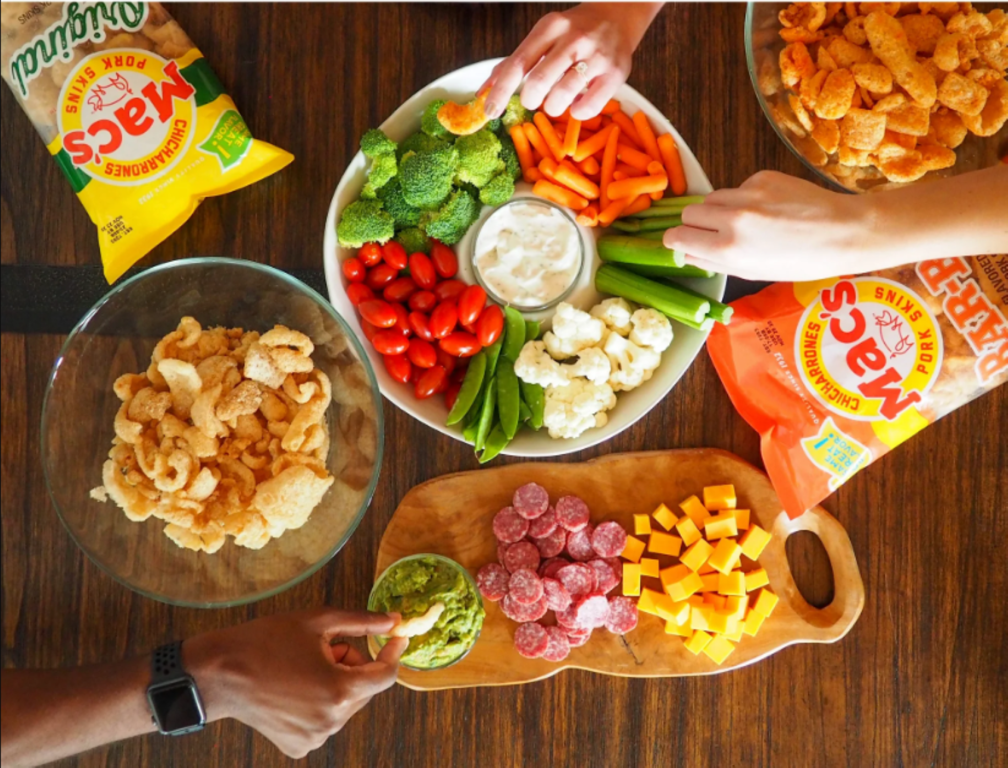 (5 pack) Mac's Original Chicharrones Pork Rinds, Pork Skins, 4 oz Bag