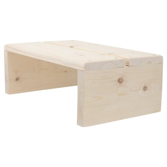 LABSERRON Stepping Stools Light Yellow Wood 1Pc 11.8x7.9x4.3in