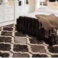 thumbnail image 4 of BNM Modern Trellis Indoor Area Rug, 4' x 6', Chocolate, 4 of 6
