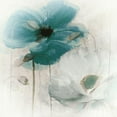 thumbnail image 3 of Sommers, Mindy 12x12 Black Modern Framed Museum Art Print Titled - Teal Poppies I, 3 of 5