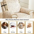 thumbnail image 5 of XUELC Non-slip recliner cover foiled velvet with elastic all-in-one recliner cover machine washable recliner cover, 5 of 7