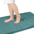 thumbnail image 1 of LAICAIW Memory Foam Bath Mat Large Size, 70 x 24 Inches, Soft and Comfortable, Super Water Absorption, Non-Slip, Thick, Machine Wash, Easier to Dry for Bathroom Floor Rug, Eggshell Blue, 1 of 7