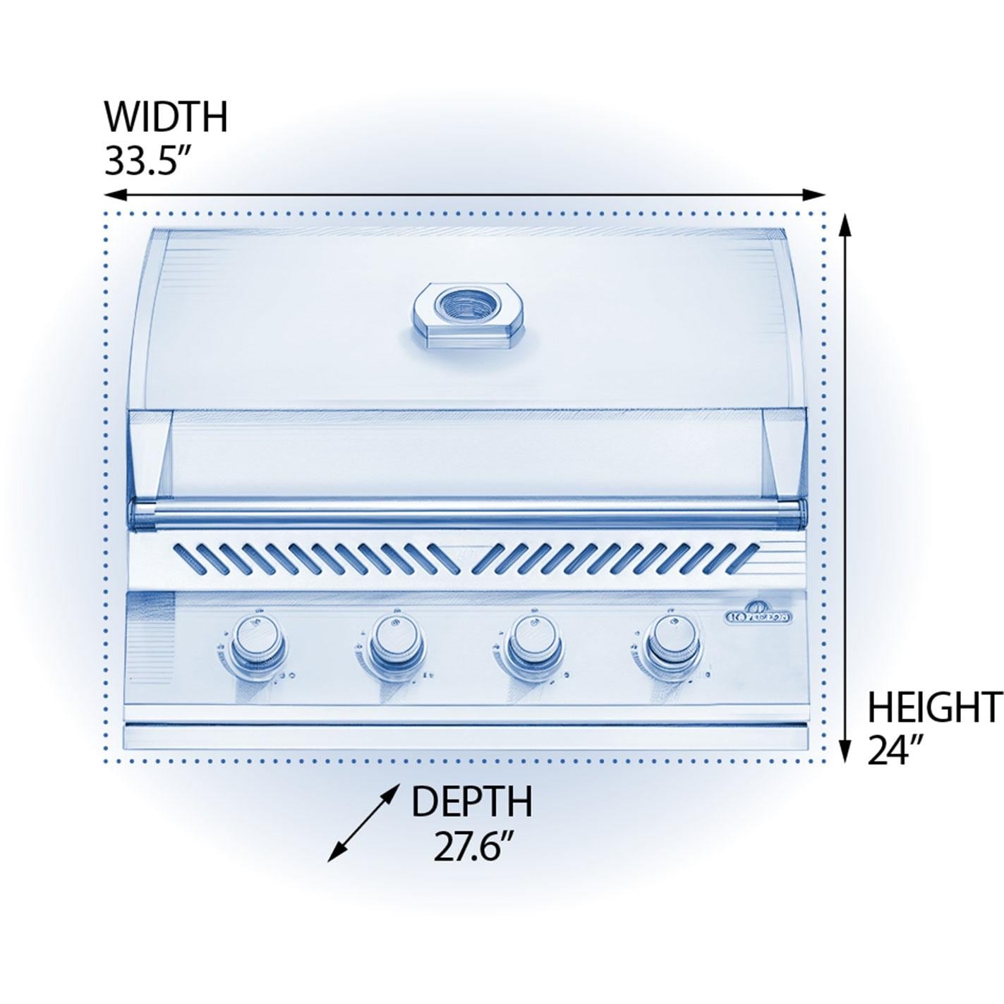 Napoleon Built-In 500 Series 32-Inch Propane Gas Grill - BI32PSS