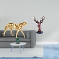 thumbnail image 2 of Figura de con cabeza de ciervo, adorno de animal, estatua de resina, decoración creativa, escultura de mesa adecuada para sala de estar,, 2 of 8