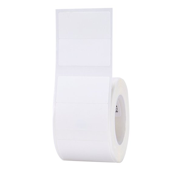 White Blank Thermal Printing Paper Roll for B21 Label Printer Barcode Price Size Name Label Paper Waterproof Oil-Proof Tear Resistant 30*15mm 460sheets/roll for B3S/B11 Thermal Printer
