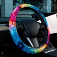 thumbnail image 6 of Tie Dye 14.5 Inch Printing PVC Leather Car Wheel Cover Auto Accessories Steering Wheel Covers Steering Wheel Cover Car Wheel Cover, 6 of 6