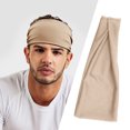 thumbnail image 4 of Sywqhk Diadema para el sudor de yoga, banda elástica antideslizante para el cabello, seguridad deportiva (beige) Sywqhk Alta Calidad, 4 of 7
