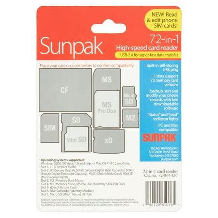 Sunpak Card Reader Software Download