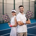 thumbnail image 6 of Pickleball Paddles Set,Pioneer Flower Floral Print Pattern Fiberglass Surface Pickleball Racket Set with 2 Indoor Outdoor Pickleball Balls and Pickleball Bag,Pickle-ball Equipment, 6 of 6