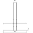 thumbnail image 2 of Sonneman 2804.13 Tik-Tak 47-1/2" Wide Led Four Tier Linear Chandelier - Nickel, 2 of 2