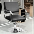 thumbnail image 2 of Chaise de Barbier Hydraulique, Chaise de Salon pour Coiffeur, Chaise de Coiffage Robuste avec Hauteur Réglable, Équipement de Chaise de Salon de Beauté pour Shampooing, 2 of 8