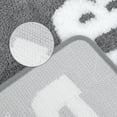 thumbnail image 4 of Unique Bargains Cute Letter Pattern Non-Slip Bath Rugs Soft Bath Floor Rug Grey 20" x 32", 4 of 7