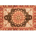 thumbnail image 1 of Ahgly Company Indoor Rectangle Geometric Orange Traditional Area Rugs, 2' x 5', 1 of 4