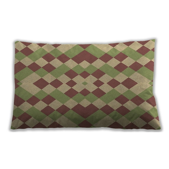 Ahgly Company Outdoor Rectangular Contemporary Lumbar Throw Pillow, 13 inch by 19 inch