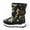Z3 Camouflage, variant on Krdevn Kids Winter Snow Boots Leather Waterproof Lined Thick Warm Non Short Boots for Boys Girls Everyday,3.5-4 Years