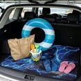 thumbnail image 2 of COEQINE Cargo Liner for Dogs, Cute Trunk Floor Mat Durable Pet Cargo Mat for Cats, Auto Interior Accessories Decor with Non-slip Backing, Blue Wolf Lightning, 2 of 7