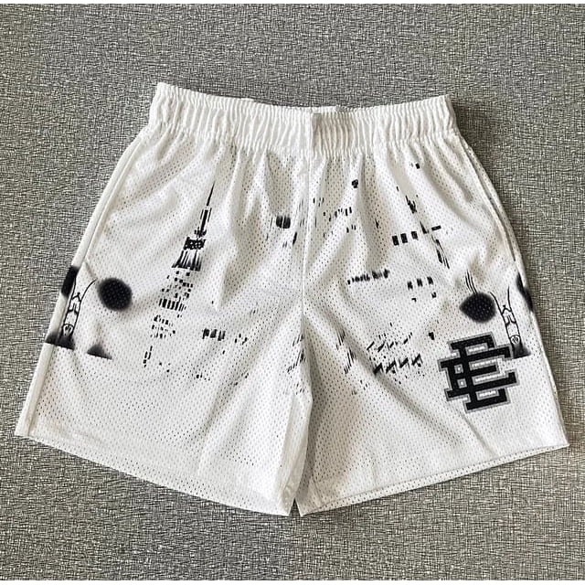 Pantalones cortos de gimnasio con estampado Floral para hombre, Shorts clásicos de malla básica para gimnasio, baloncesto, deportes de playa, novedad de verano