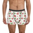 thumbnail image 4 of Wukai Strawberry Print Men’s Underwear Breathable Boxer Briefs,&nbsp;Moisture Wicking & Breathable-X-Large, 4 of 7