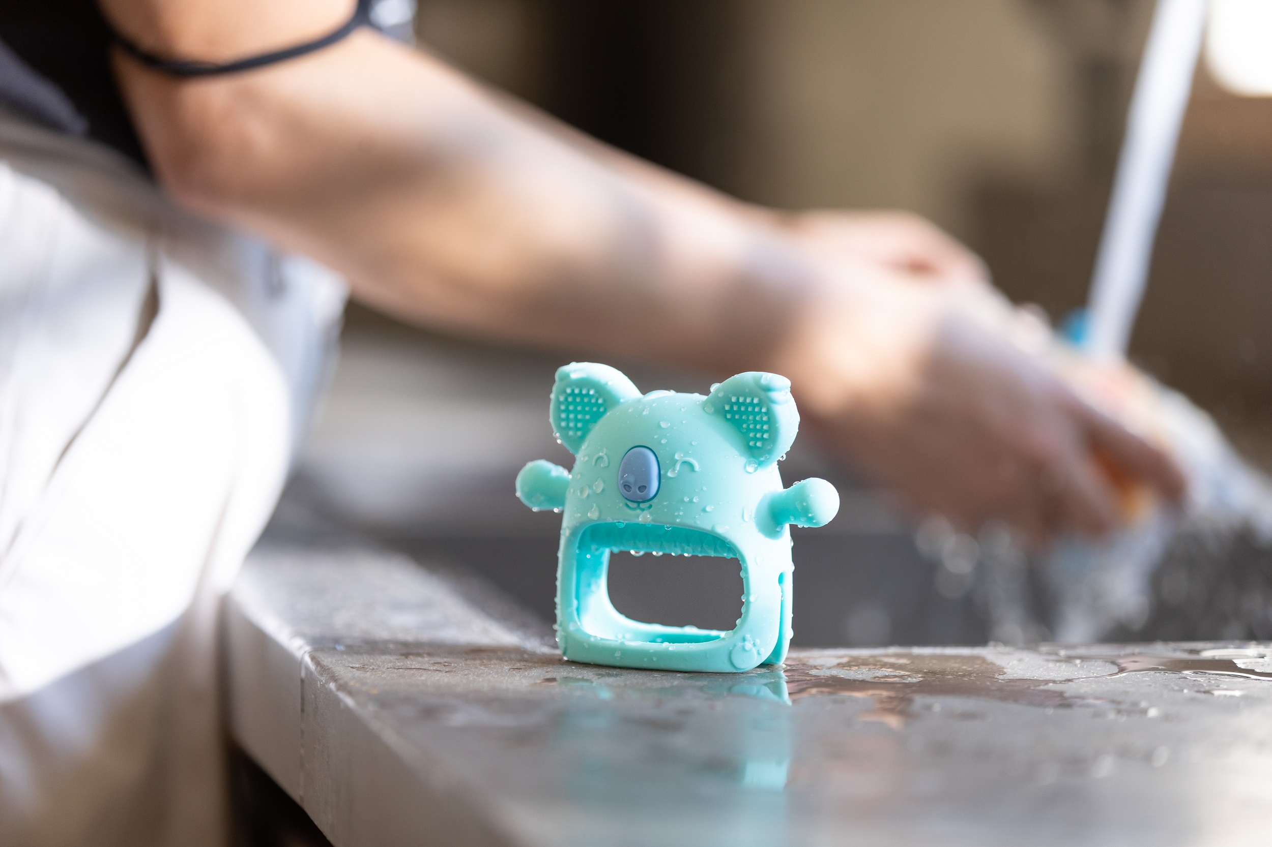 Nuby Silicone Teething Mitten Blue Koala photo 5