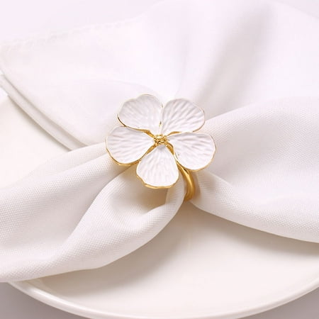

Wedding Simple Plum Napkin Napkin 5 Petals Lucky Flower Napkin Ring Napkin Rings