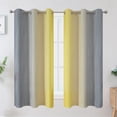 thumbnail image 2 of Cortinas opacas Estelar Textiler Ombre gris/amarillo 160 x 160 cm, 2 of 9