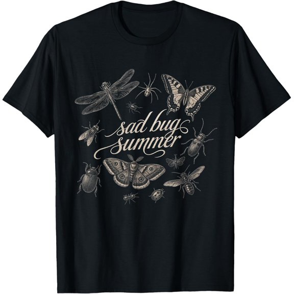 Sad Bug Summer Insect Lover Graphic T-Shirt