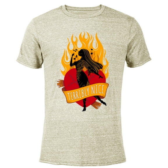 Tim Burton’s The Nightmare Before Christmas Sally Tattoo - Short Sleeve Blended T-Shirt for Adults - Customized-Yellow