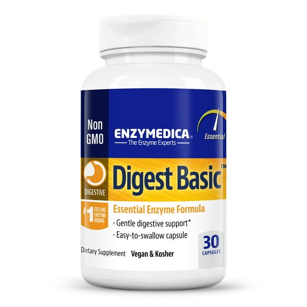 Suplemento Enzymedica Digest Basic para digestión de espectro completo ...